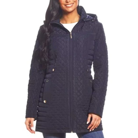Gallery Hooded Quilted Coat - NWT - Small - Picture 2 of 6